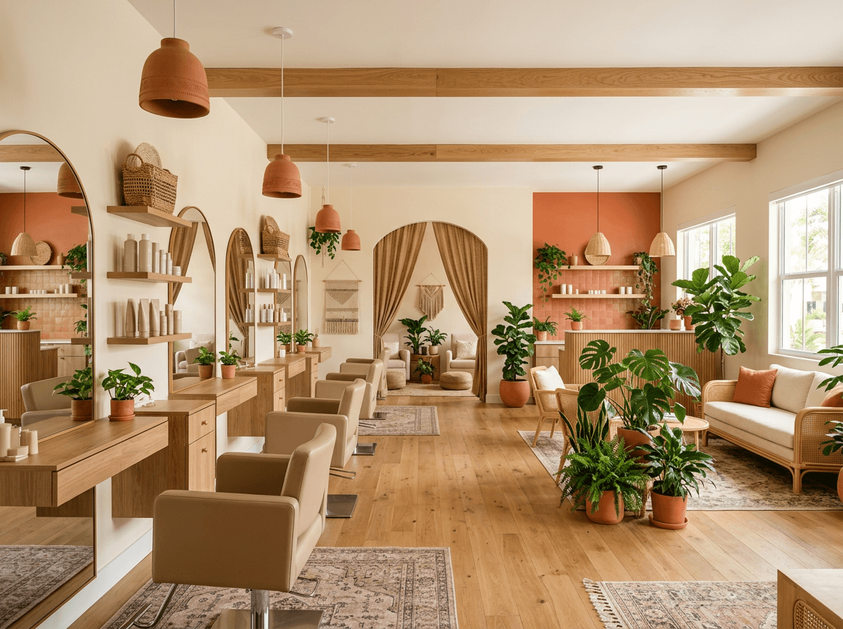 Redhead Salon interior in Davie, Florida
